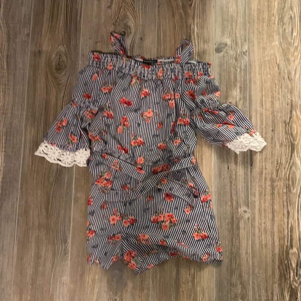 Floral Romper, Youth L